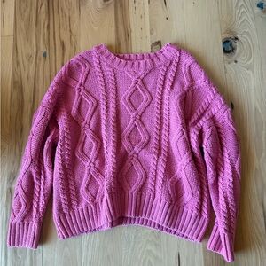 Princess Polly Pink Cable Knit Sweater